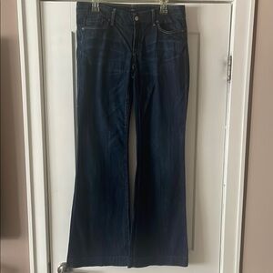 Citizens Of Humanity Blue Flare & Wide Leg Jeans